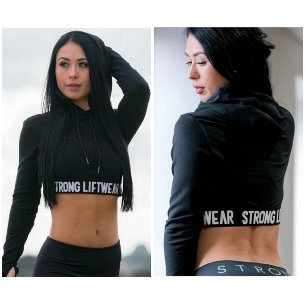 ⭐Strongliftwear crop hoodie